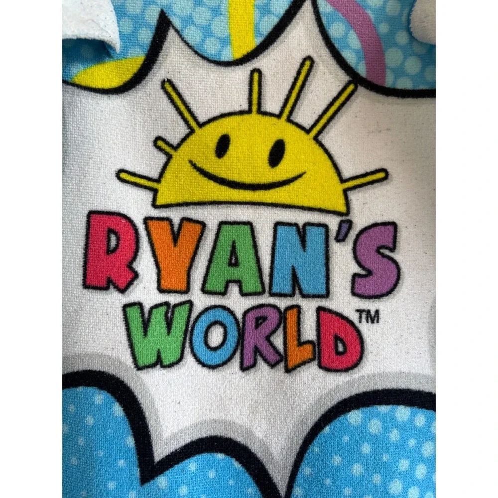 Ryans World Red Titan Gus Hooded Beach Towel Blue Kids Bath Wrap 22x50